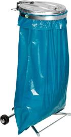 Abfallsammler, Metalldeckel, 2 Laufrollen