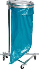 Abfallsammler, Metalldeckel, 4 Laufrollen