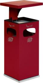 Kombi-Ascher mit 3-fach-Einwurf, Schutzdach