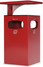 Kombi-Ascher rot 3fach 72l incl. Inneneimer VAR Produktbild