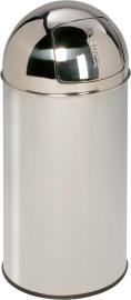 Push-Abfallsammler, Edelstahl