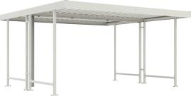 Überdachungssystem, Modell Leipzig, Grundeinheit, zweiseitig