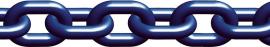 Anschlagkette, blau, Sondergüte 10