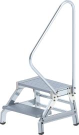 Aluminium-Montagetritt, starr, mit Handlauf