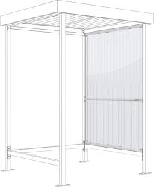 Raucherunterstand Jena, Seitenwand