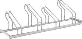 Fahrrad-Bügelparker einseitig, verzinkt L 1400 mm, 4 Plätze Produktbild