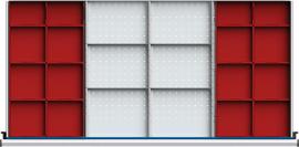 Schubladeneinteilungssatzfür FH 180-360mm Kästen und Trennleisten f.Schublade B1110xT540mm Produktbild