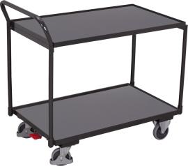 Tischwagen mit 2 Ladeflächen RAL 7016 sw-500.500/AG Produktbild