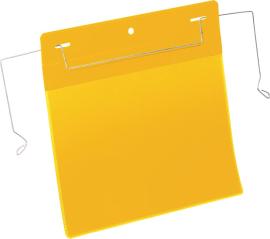 Dokumententasche B210xH148 mm A5 quer gelb mit Drahtbügel VE 50 Stück Produktbild