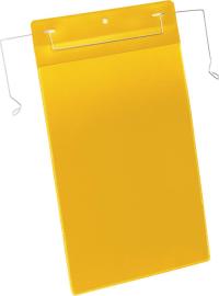 Dokumententasche B210xH297 mm A4 hoch gelb mit Drahtbügel VE 50 Stück Produktbild