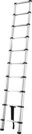 Teleskopleiter FORTIS 10 Sprossen Leiterlänge 0,75m eingef.Arbeitshöhe 2,93 m Produktbild