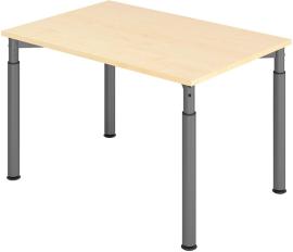 Schreibtisch 4-Fuß 1200x800 mm Ahorn Produktbild