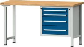 Kombi-Werkbank, Belastung 800 kg, 4 Schubladen Produktbild