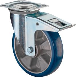 Lenkrolle L420.B92 mit Totalfeststeller Rad Ø 200mm 300kg, Stahl verzinkt Produktbild