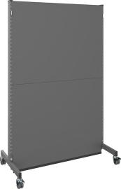 Akustik-Stellwand mobil B1250xT740xH2000mm RAL 7037 Grundfeld Dämmmaterial Kl-B1 Produktbild