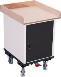 Rollschrank 150kg B575xT660xH905mm RAL 7035/7016 1 Schrank Produktbild