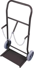 Stahlflaschenkarre B565xH1045 mm 2x10 ltr Vollgummibereifung Tragkraft 50 kg RAL 7016 Produktbild