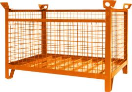 Gitterbox-Stapelpalette 1500 kg reinorange RAL 2004 1500x1000x750 mm Produktbild