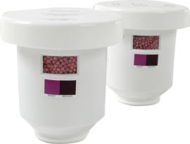 Aktivkohlefilterpatrone für Recyclingsystem, farbwechselnd