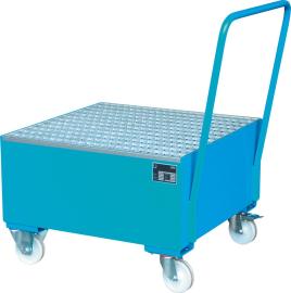 Fahrbare Auffangwanne 1x200ltr. RAL 5012 B800xT920xH1115mm Produktbild