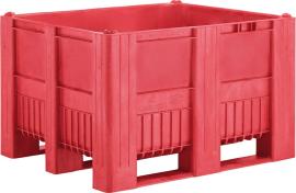 Palettenbox CB3 B1200 x T1000 H760 mm 3 Kufen, lebensmittelecht rot Produktbild
