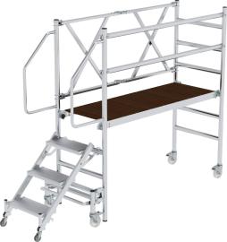 Montageplattform Plattform B1800xT600 mm mit Treppenzustieg Arbeitshöhe bis 3, 00 m Produktbild