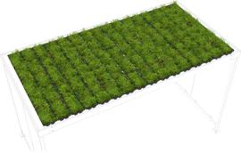 Dachbegrünung GreenPlus Premium zu Raucherunterstand Köln K4 Produktbild
