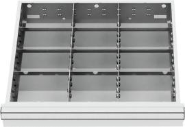 Metalleinteilung für Schublade 500 x 450 mm, TW bis 175 mm