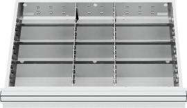 Metalleinteilungen für Schublade 600 x 450 mm, TW bis 225 mm