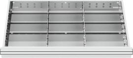 Metalleinteilungen für Schublade 800 x 450 mm