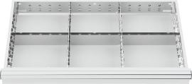 Metalleinteilungen für Schublade 800 x 450 mm