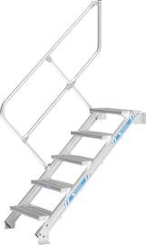 Industrietreppe 60°,  mit einem Handlauf