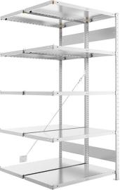 Doppel-Steckregal CLIP B1000xT2x500xH2000 mm Anbaufeld 2x5 Böden vzk Fachlast 230kg META Produktbild