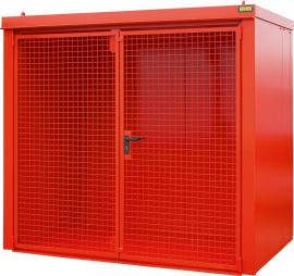 Gasflaschen-Container GFC-B M3, lackiert, Feuerrot Produktbild