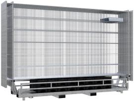 Bauzaunset Twinpalette 15 Zaunmodule