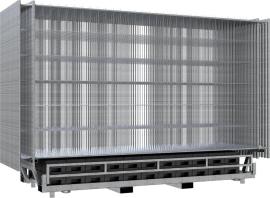 Bauzaunset Twinpalette 30 Zaunmodule