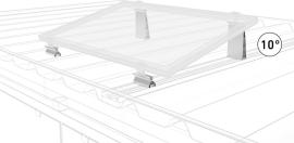 Systemprofil mit Winkel 10 Grad zu Photovoltaiksystem Produktbild