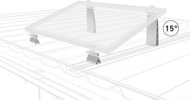 Systemprofil mit Winkel 15 Grad zu Photovoltaiksystem Produktbild