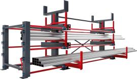 Roll-Aus-Regal Typ RRA-DM, doppelseitig