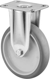 Bockrolle 100 mm,C110 Platte,Gummirad,GL C110.A80.100 BS ROLLEN Produktbild