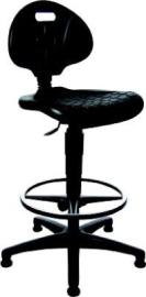 Arbeitsstuhl Modell TEC 20, mit Gleitern und Fußring