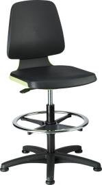 Bimos Arbeitsstuhl Labsit 3, PU grün Sitzhöhe 520-770 mm Produktbild