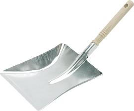 Metall-Kehrschaufel, mit Holzgriff, verzinkt