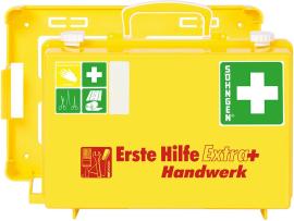 Erste-Hilfe-Koffer Extra+Handwerk, DIN 13157, gelb Produktbild
