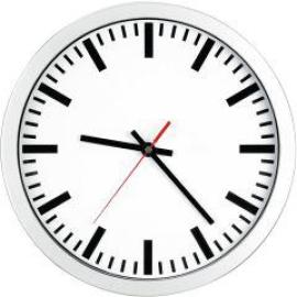 Funk-Wanduhr D300 elegantZiffernblatt we, Striche Mobatime Produktbild