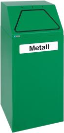 Wertstoffsammler 65 l grün stationär stumpf Produktbild