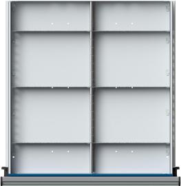 Einteilungssatz 1/2 Teilung für Schublade B410xT540mm Produktbild