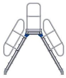 Überstieg 60°, mit 600 mm Plattform