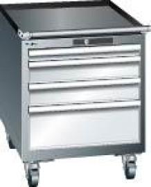 Schubladenschrank 27x36E B564xT725xH723mm RAL 5012 4 Schubladen 75kg LISTA Produktbild