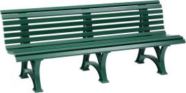 Gartenbank BORKUM 4-Sitzer Länge 2000 mm grün Blome Produktbild